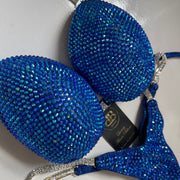 Rental Royal Blue competition bikini- C/ D bra cup