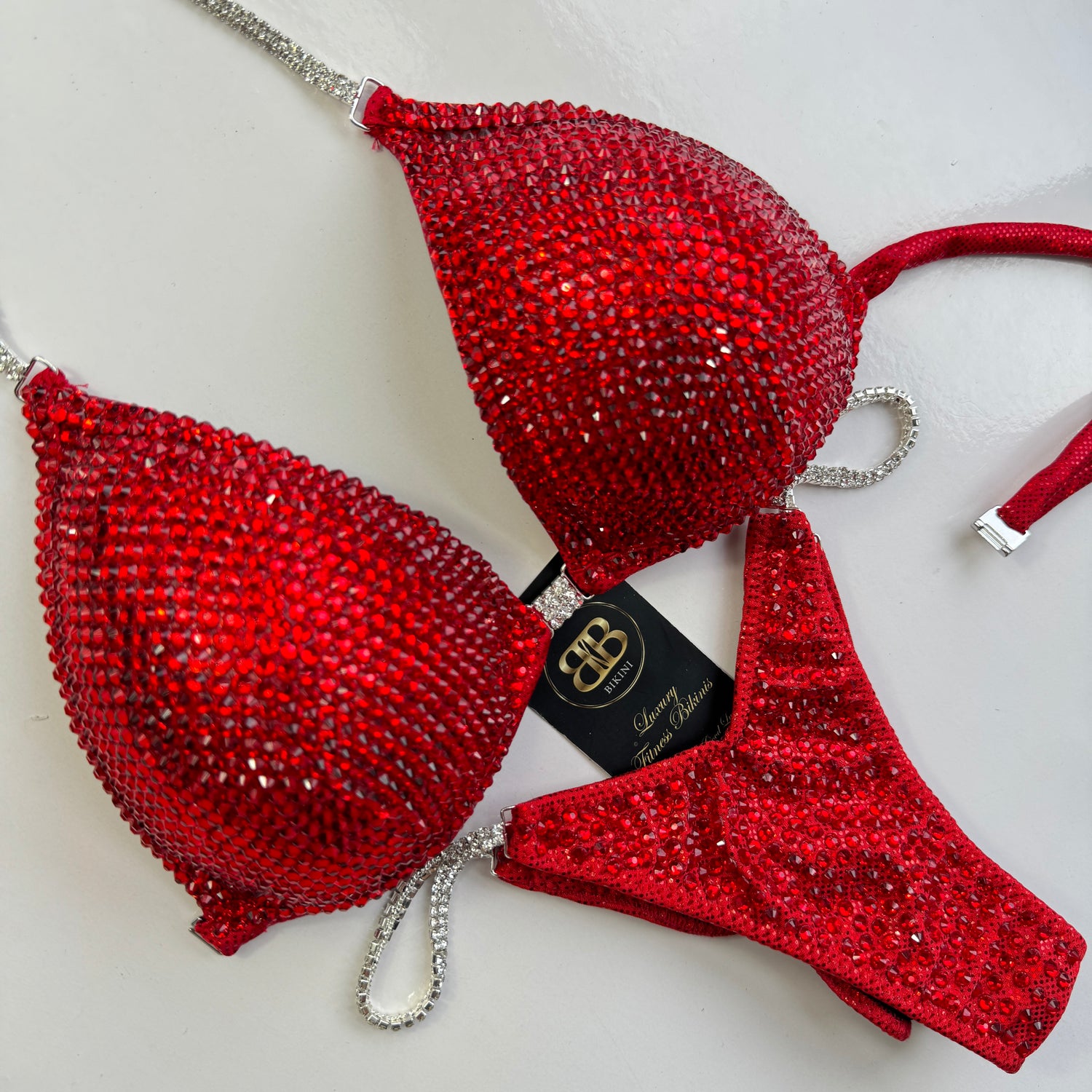 Brand New blood red NPC style bikini - D cup