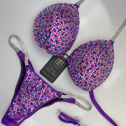 DEAL OF THE WEEK - Brand New Lilac - Purple NPC style bikini - ready to buy - C bra cup - small D