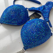 Brand New Royal Blue NPC style bikini - D cup
