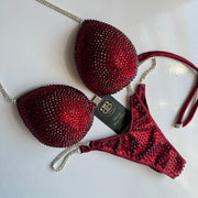 Brand New Dark Red NPC style bikini - A /Bcup, ready to buy