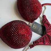 Brand New Dark Red NPC style bikini - A /Bcup, ready to buy