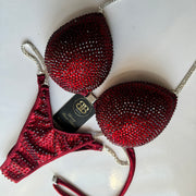 Brand New Dark Red NPC style bikini - A /Bcup, ready to buy