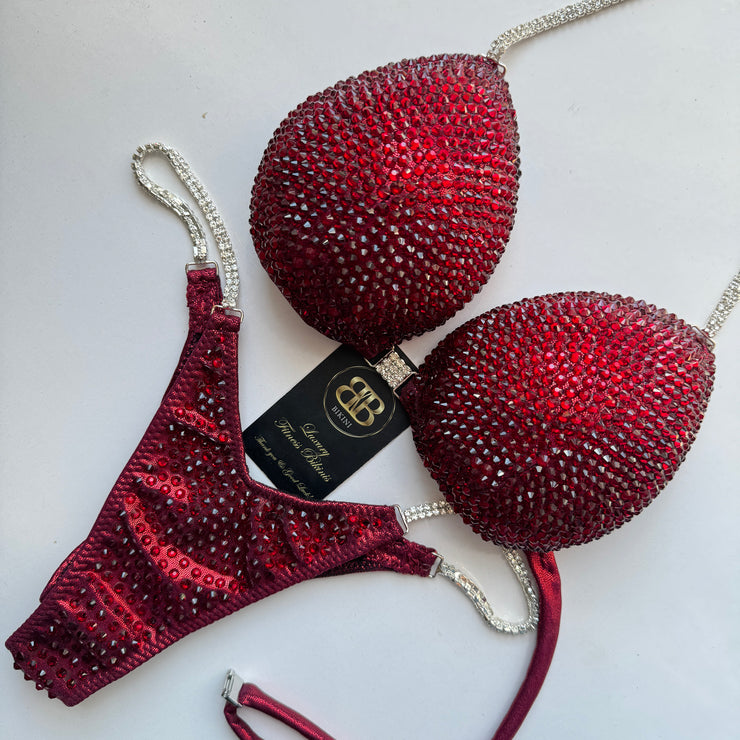 Brand New Dark Red NPC style bikini - A /Bcup, ready to buy