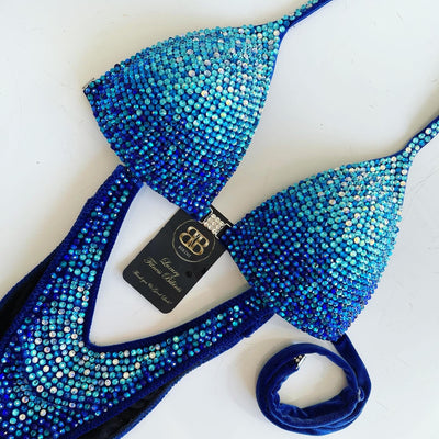 Sea Rhapsody Blue Ombre Competition Bikini (450)