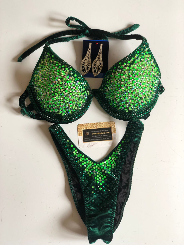 Neon Poison Ivy Bombshell Competition Bikini (528)