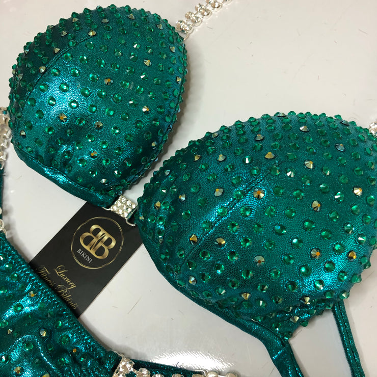 Emerald Teal NPC Style Competition Bikini (324)