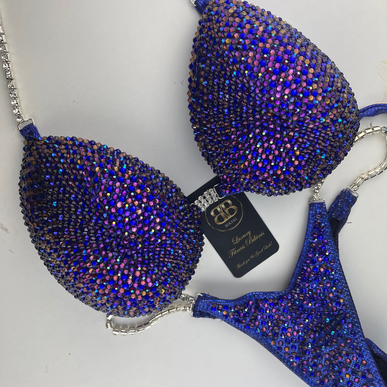 Rental-  Cobalt blue and purple NPC style bikini - D/DD cup