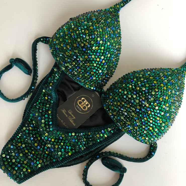 (Forest)  Green mix competition bikini