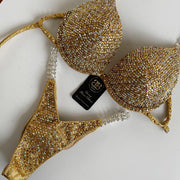 Queen Gold Mix Competition Bikini or Wellness Suit (453)