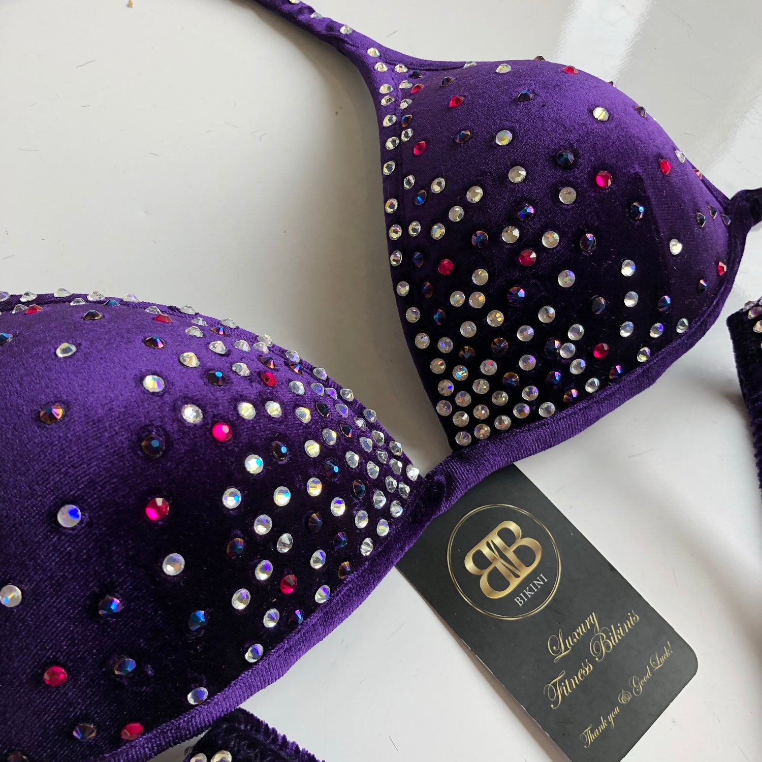 Purple scattered mix competition bikini (202)