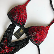 (Alisna) Black and Red Fully Crystallised
