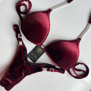 Velvet - V Scoop Competition Posing Bikini With Long Connectors - Pre Order