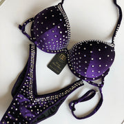 (Jodie)Purple Velvet Competition Bikini Suit