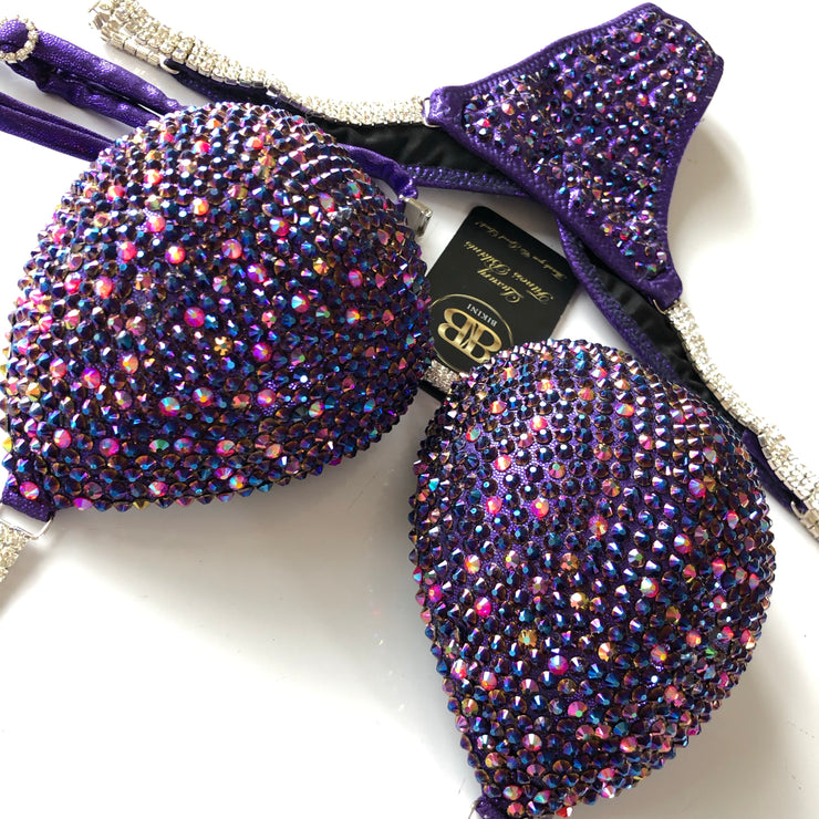 (Silvia) Purple Mix Competition Bikini