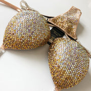 Starlight Gold & Silver Ombre Competition Bikini