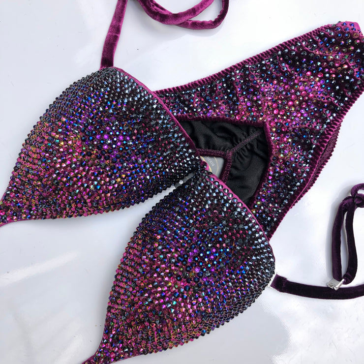 (Daisy) Purple Rainbow Competition Bikini